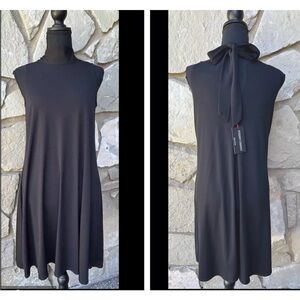 Julian Chang Black Halter Dress‎ S